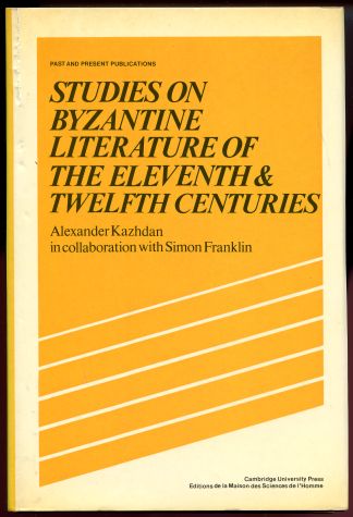 Image for Studies on Byzantine Literature of the Eleventh and Twelfth Centuries
