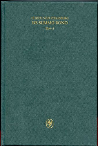 Image for De summo bono. Liber 3, Tractatus 4-5