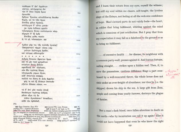 Image for Aeschylus Agamemnon. 3 Volumes. Reprinted with Corrections
