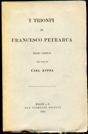 Image for I Trionfi di Francesco Petrarca. Testo Critico
