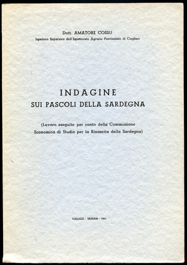 Image for Indagine Sui Pascolli Della Sardegna