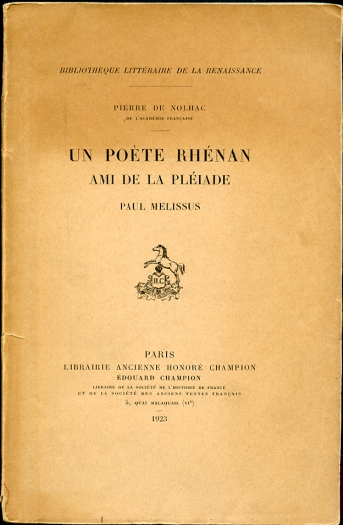 Image for Un Poete Rhenan ami de La Pleiade: Paul Melissus