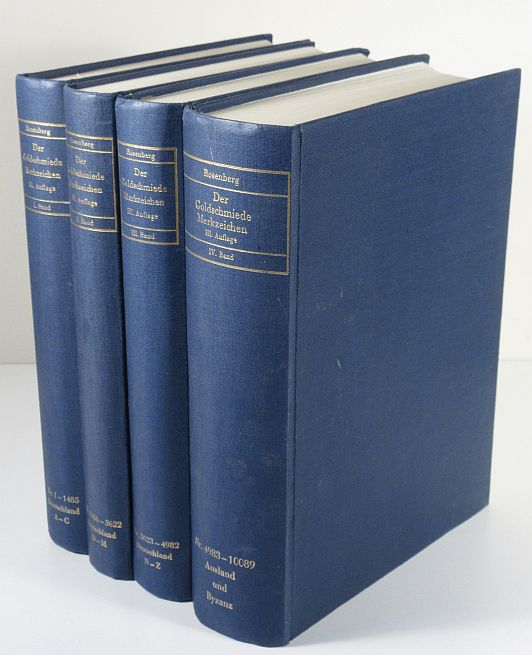Image for Der Goldschmiede Merkzeichen. 4 Banden Dritte Erweiterte Und Illustrierte Auflage 4 Volumes