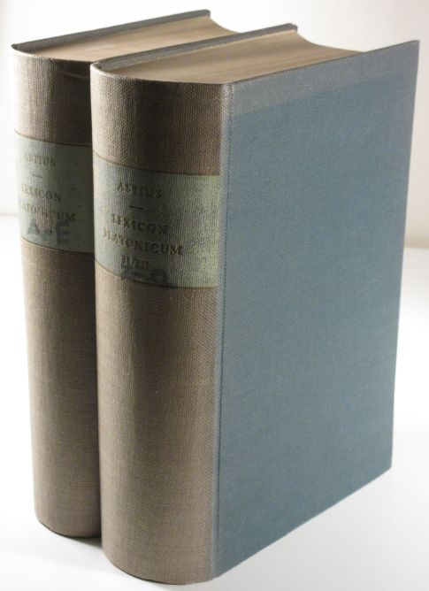 Image for Lexicon Platonicum Sive Vocum Platonicarum Index. Unveranderter Nachdruck Der Ausgabe 1835-1838. 3 Volumes in 2