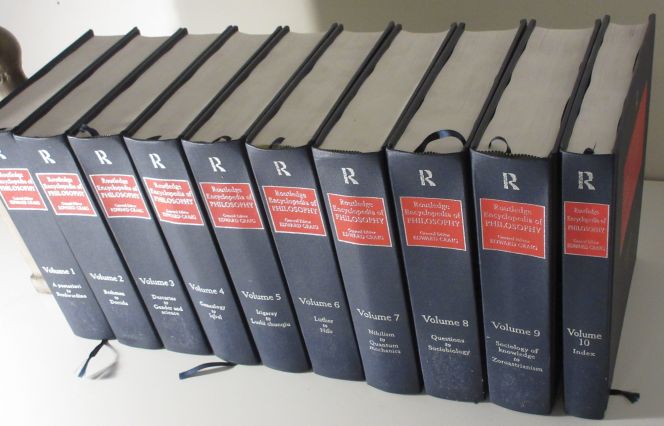 Routledge Encyclopedia of Philosophy 10 Volume Set