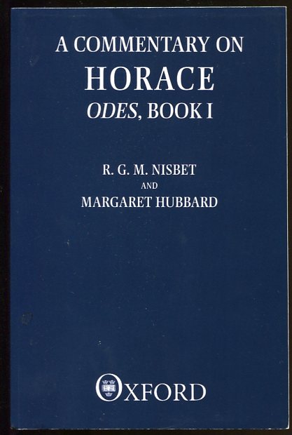 Image for A Commentary on Horace Odes, Book I (Clarendon Paperbacks)