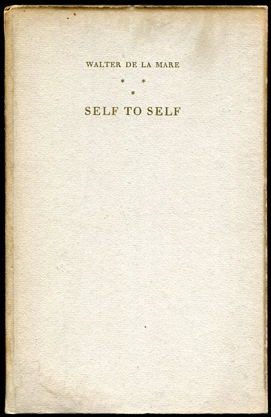Image for Self to Self. No. 11 of the Ariel Poems Signed Limited Edition 249/500