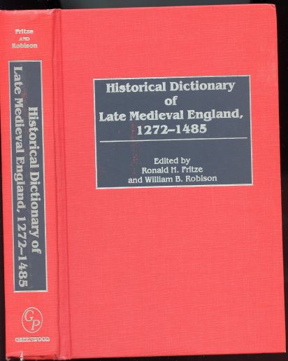 Image for Historical Dictionary of Late Medieval England, 1272-1485