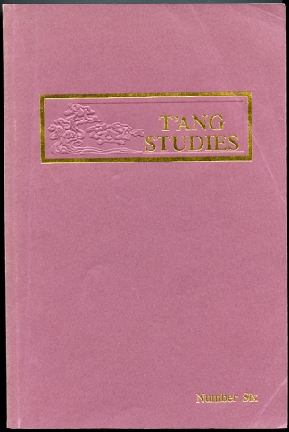 Image for T'Ang Studies 6