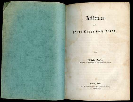 Image for Aristoteles Und Seine Lehre Vom Staat