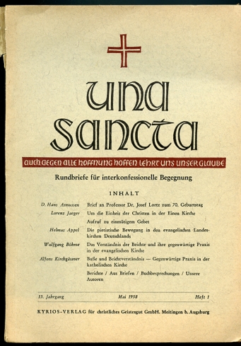 Image for Una Sancta Rundbriefe Fur Interkonfessionelle Begegnung