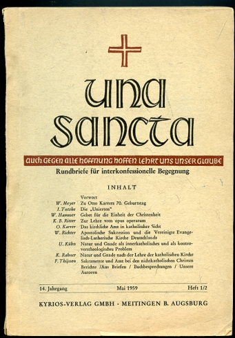 Image for Una Sancta Rundbriefe Fur Interkonfessionelle Begegnung