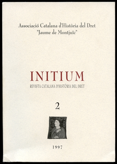 Image for Initium Revista Catalana D'Historia Del Dret