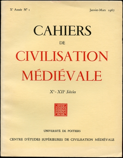 Image for Cahiers De Civilisation Medievale X-XII Siecles