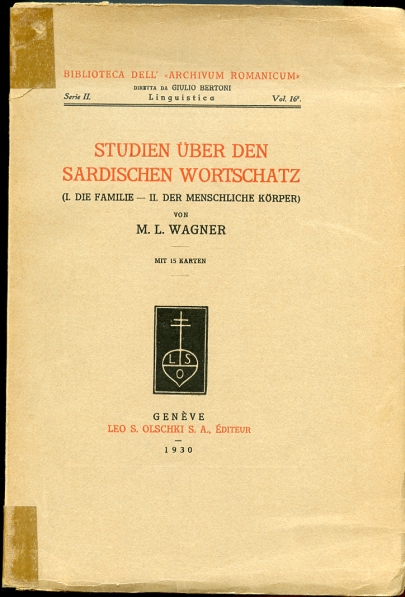 Image for Studien Über Den Sardischen Wortschatz (I. Die Familie - II. Der Menschliche Körper)