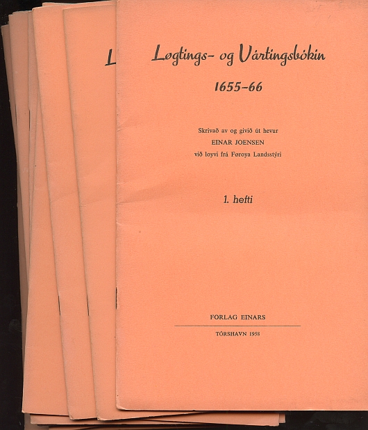 Image for Logtings Og Vartingsbokin 1655-66 Hefti 1-10