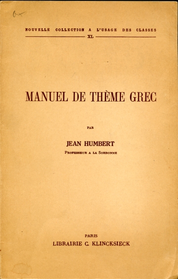 Image for Manuel De Theme Grec