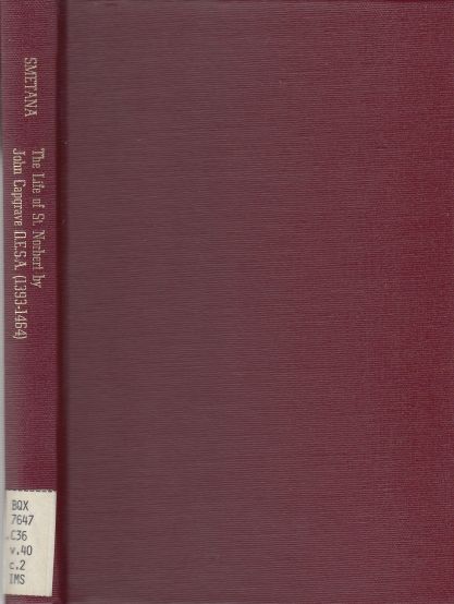 Image for Life of Saint Norbert by John Capgrave, O. E. S. A. (1393-1464)