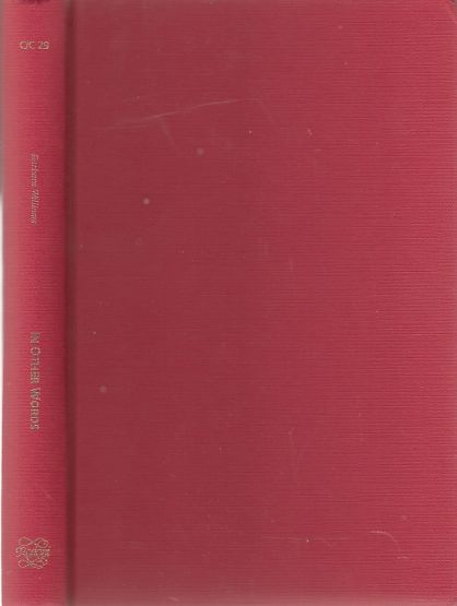 Image for In Other Words. Interviews with Australian Poets