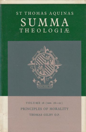 Image for Principles of Morality. Volume 18 (1a2ae. 18-21)