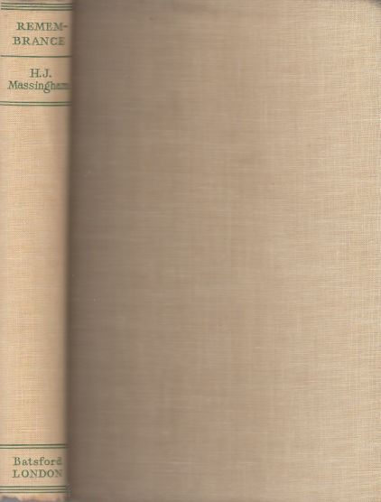 Image for Remembrance An Autobiography