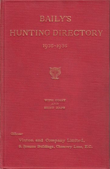 Image for Baily's Hunting Directory 1935-1936 With Diary and Hunt Maps