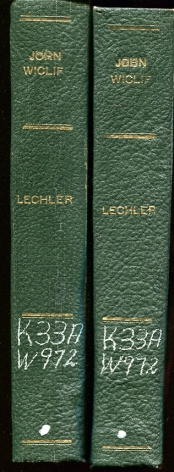 Image for John Wiclif and His English Precursors Vol. I and II