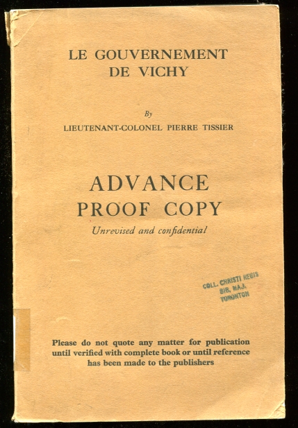 Image for Le Gouvernement de Vichy
