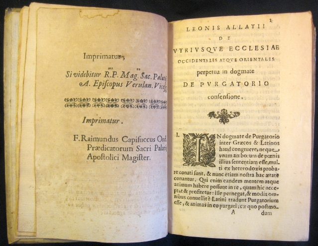 Image for De Utriusque Ecclesiae Occidentalis atque Orientalis Perpetua in Dogmate de Purgatorio Consensione. Quae continentur in hoc Volumine indicat pagina 14