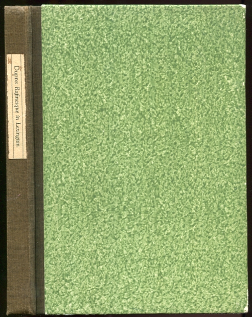 Image for Rafinesque in Lexington 1819-1826 Signed, Limited Edition