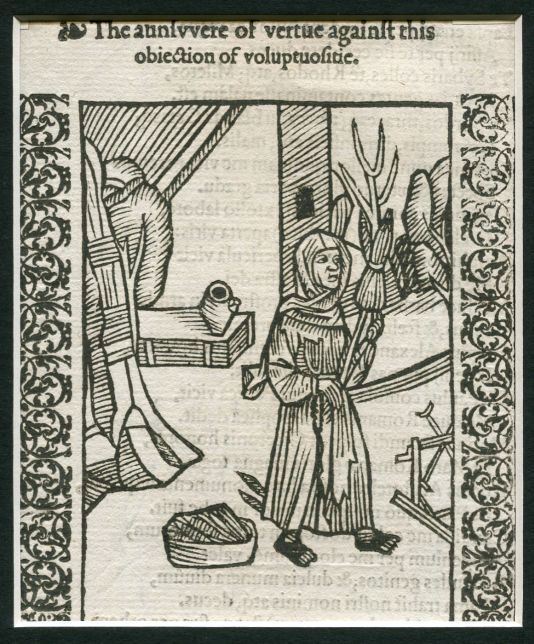 Image for WOODCUT: Ship of Fools: Annivvere of Vertue: Stultifera Navis: The Ship of fooles: wherein is shewed the folly of all states…translated out of Latin into Englishe Matted original woodcut