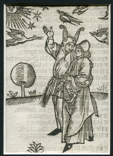 WOODCUT: Ship of Fools: Of Stargazing: Stultifera Navis: The Ship of fooles: wherein is shewed the folly of all states…translated out of Latin into Englishe Image for WOODCUT: Ship of Fools: Of Stargazing: Stultifera Navis: The Ship of fooles: wherein is shewed the folly of all states…translated out of Latin into Englishe