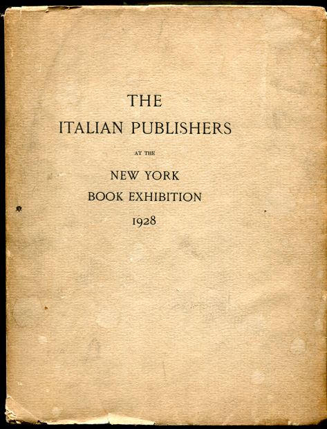 Image for THE ITALIAN PUBLISHERS AT the NEW YORK BOOK EXHIBITION.